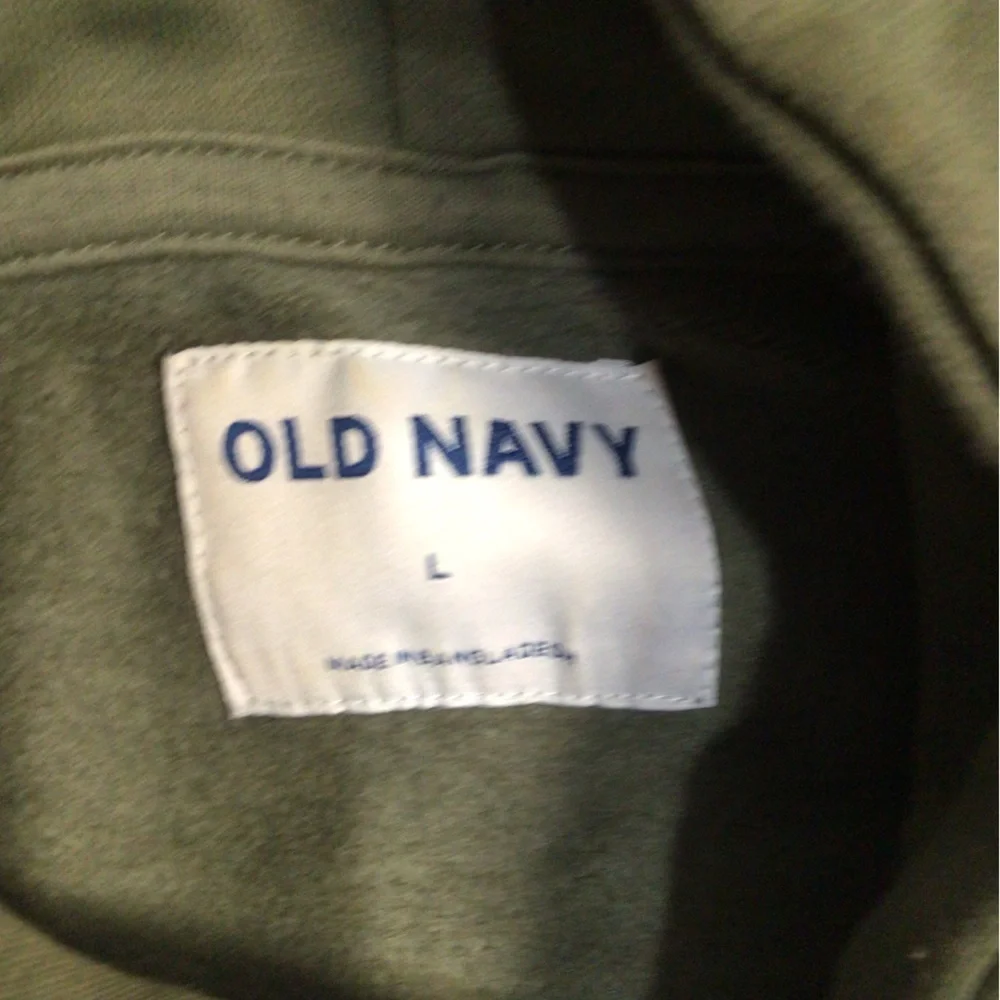 Old Navy Olive Green Graphic Hoodie
